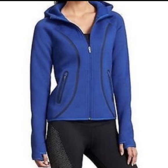 Athleta Jackets & Coats Athleta Fuse Scuba Zipup Jacket Royal Blue